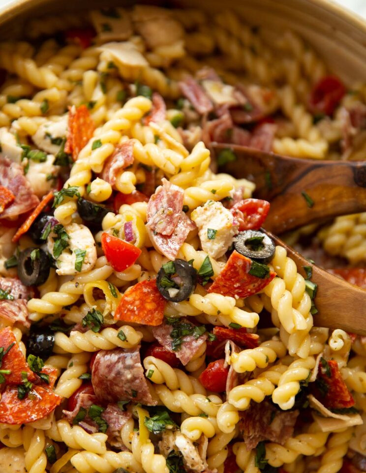 Italian Sub Sandwich Pasta Salad