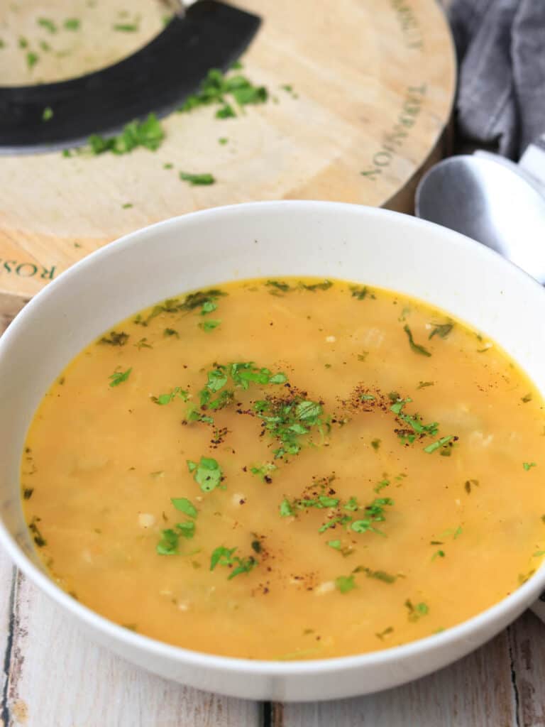 Leftover Roast Chicken Soup