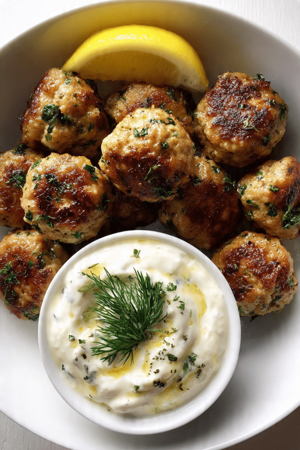Lemon and Herb Veal Meatballs