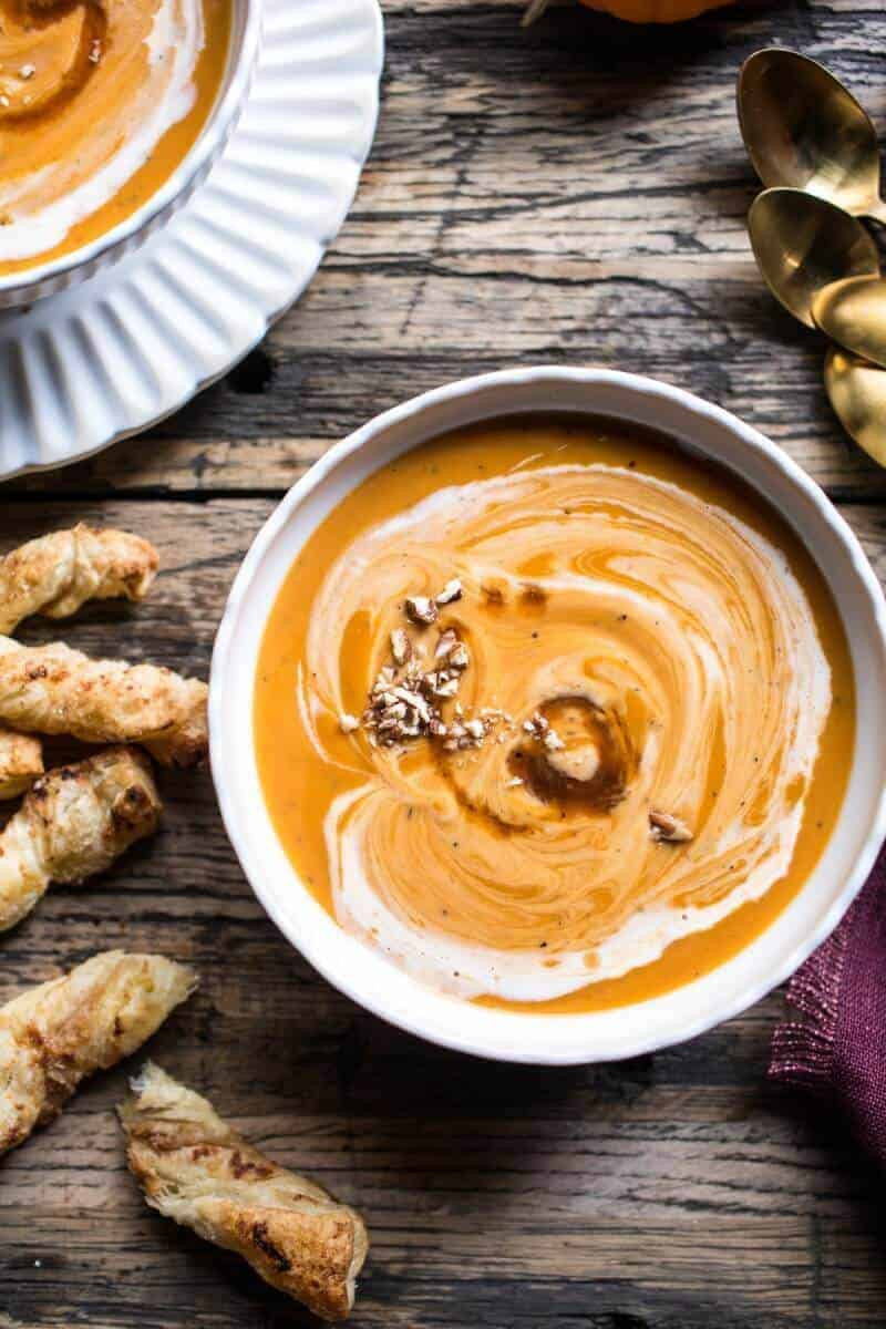 Maple Roasted Sweet Potato Soup