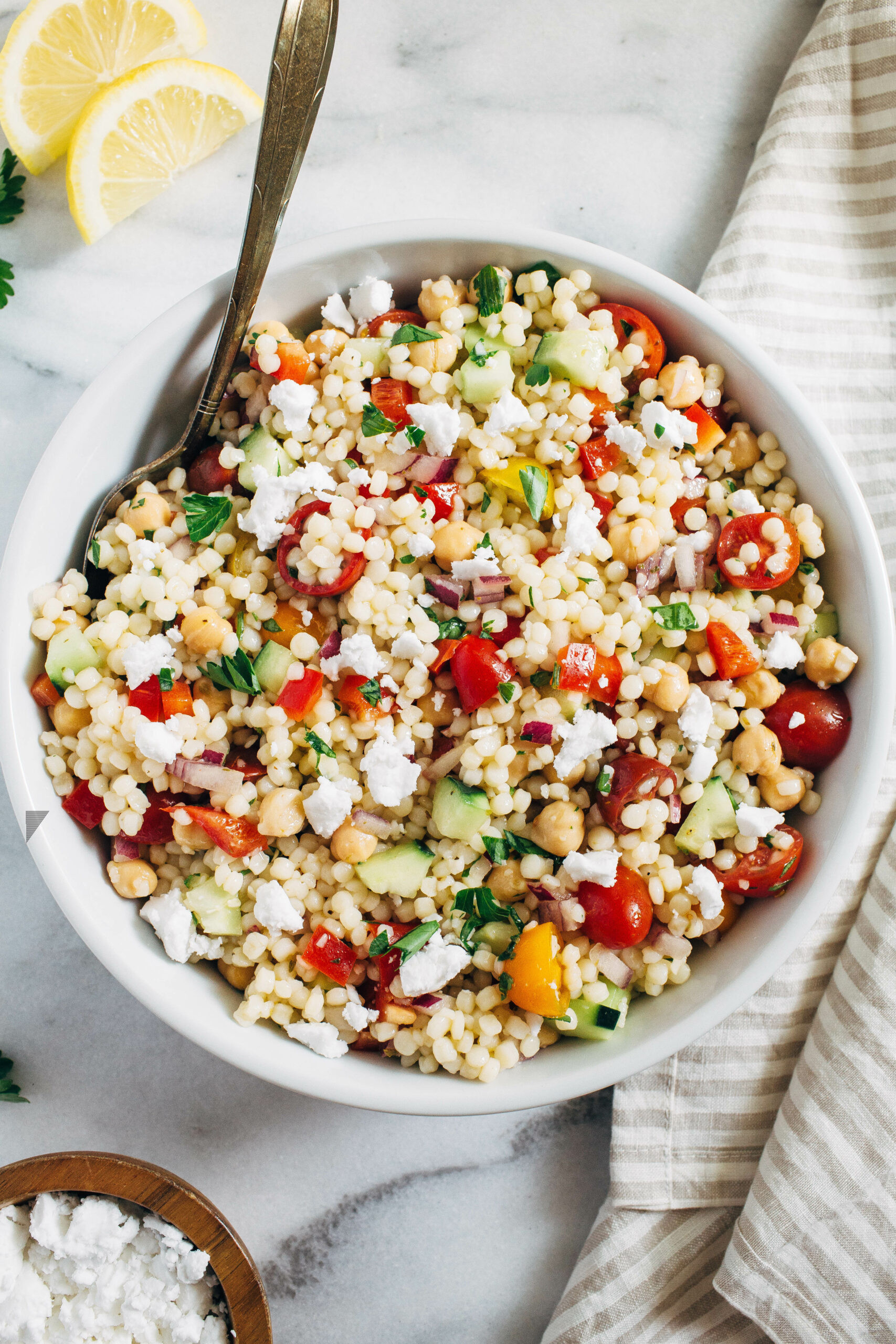 Mediterranean Lemon Chicken Couscous Salad
