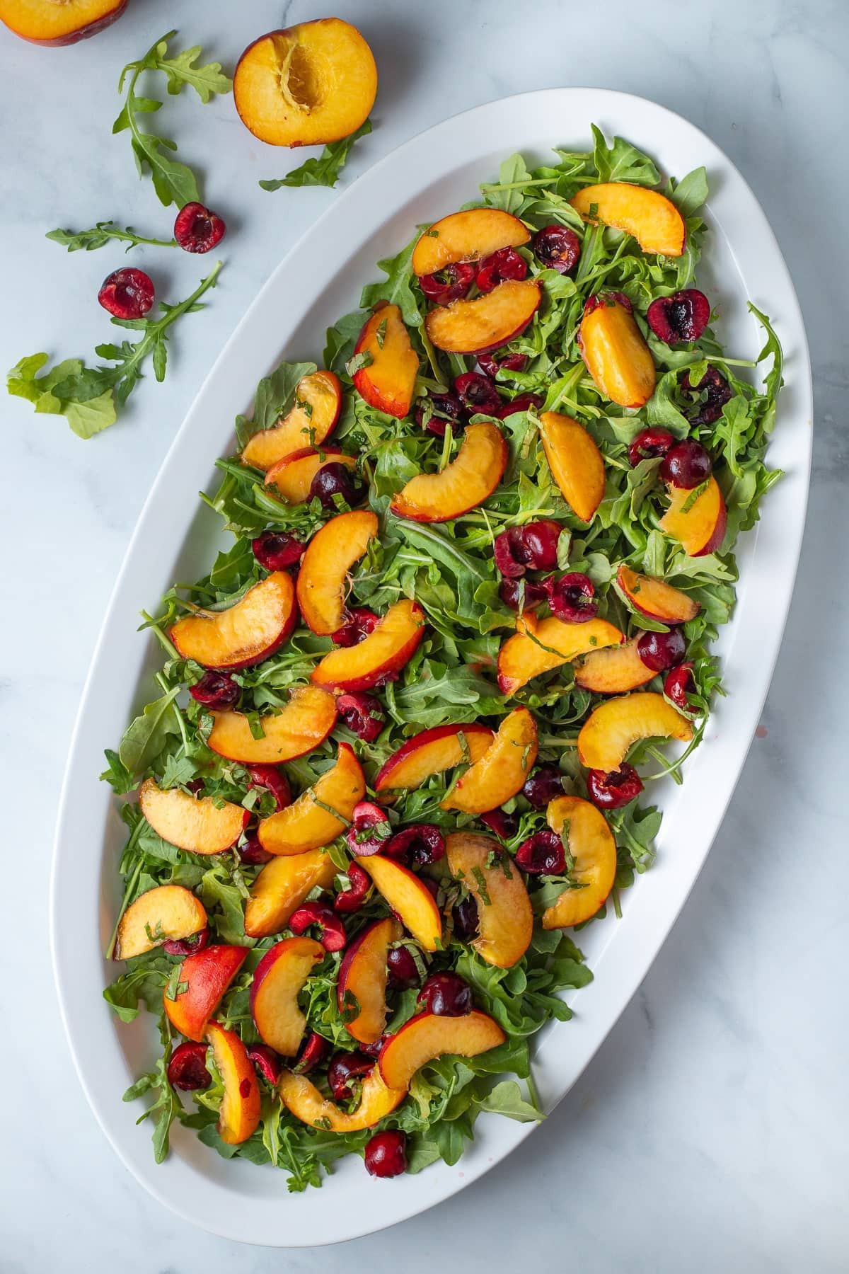 Peach and Arugula Salad
