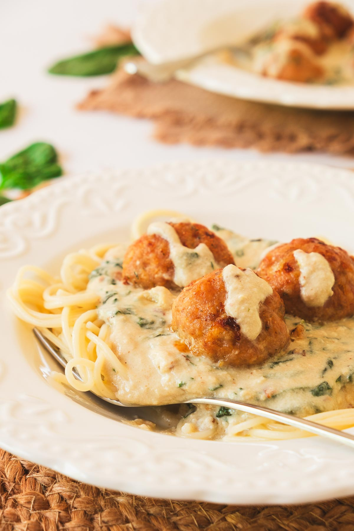 Ricotta and Spinach Chicken Meatballs