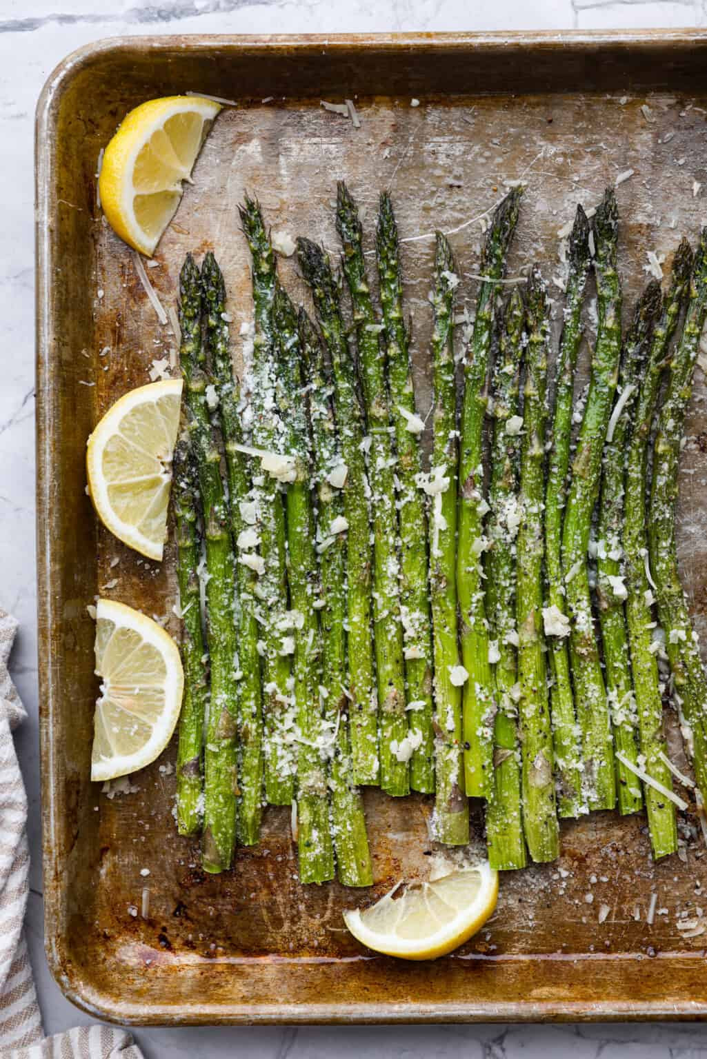 Roasted Lemon Garlic Asparagus