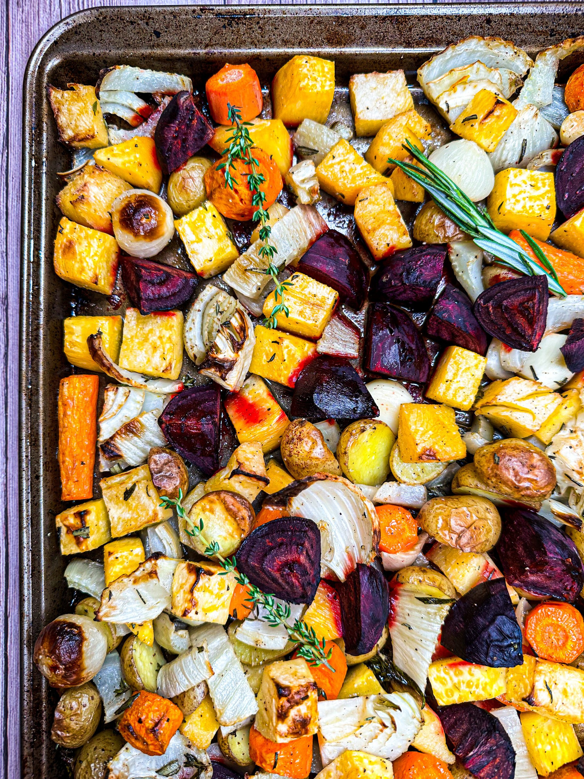 Root Vegetable Roast with Gravy