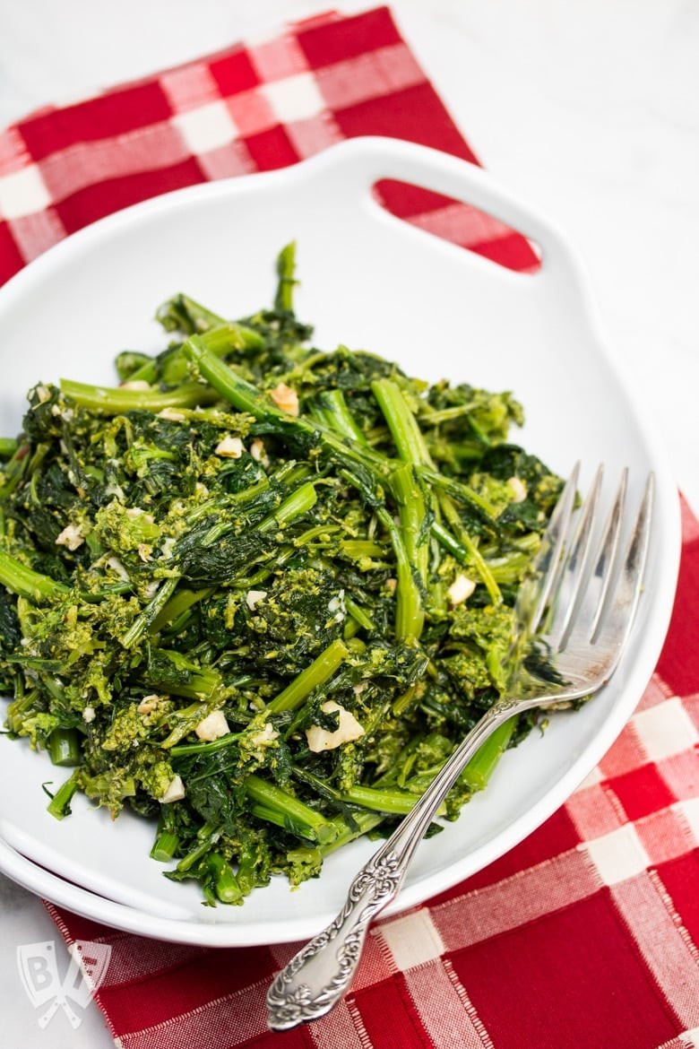 Salmon and Broccoli Rabe