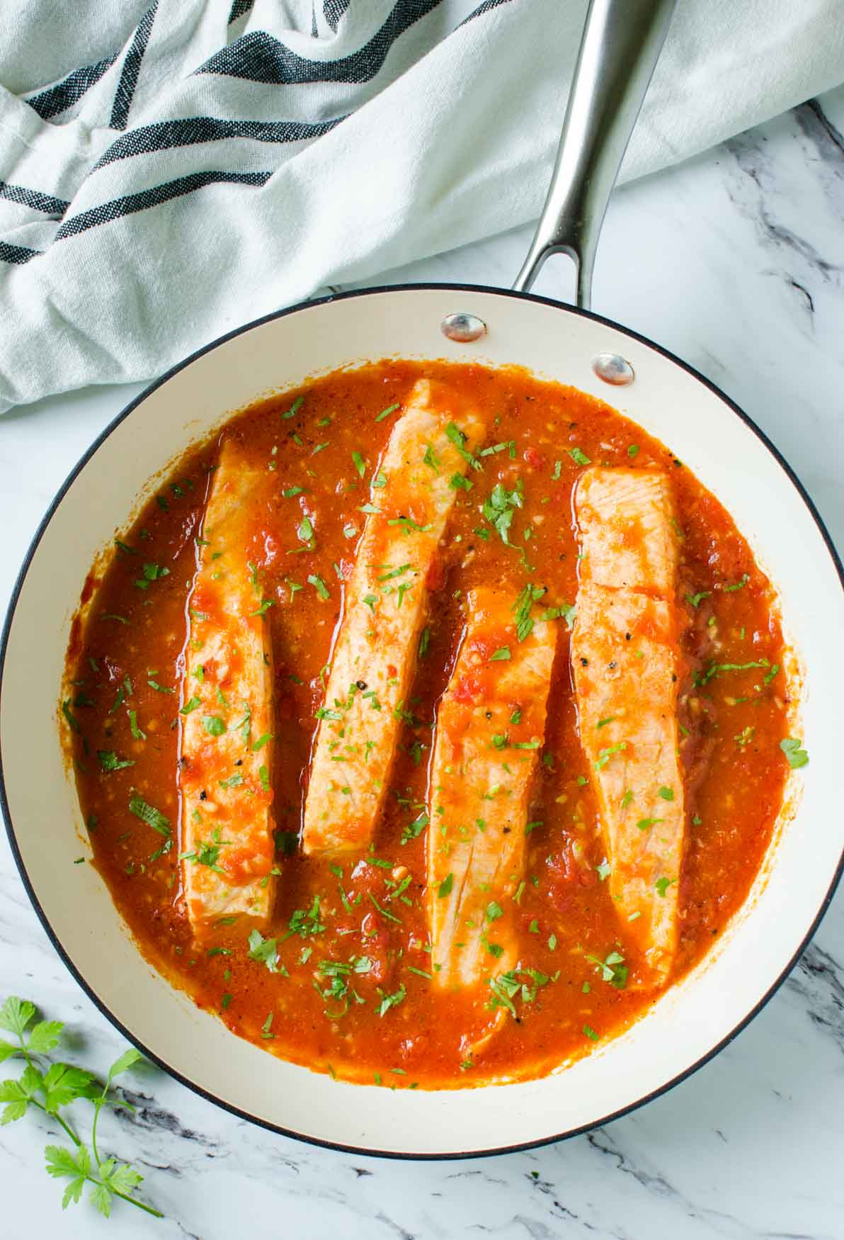 Salmon with Tomato Basil Relish