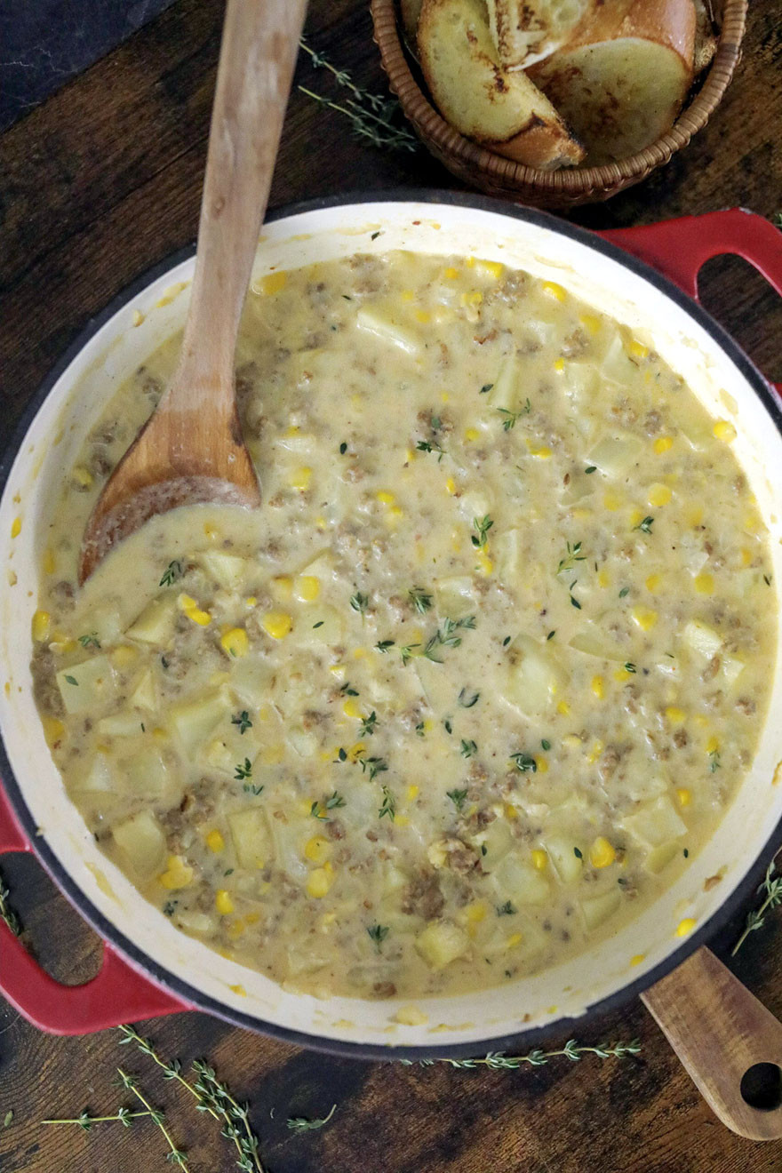 Sausage and Corn Chowder