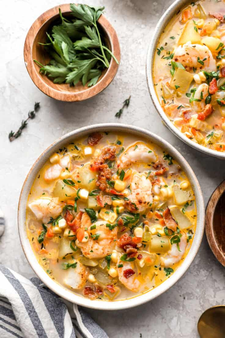 Shrimp and Corn Tomato Chowder
