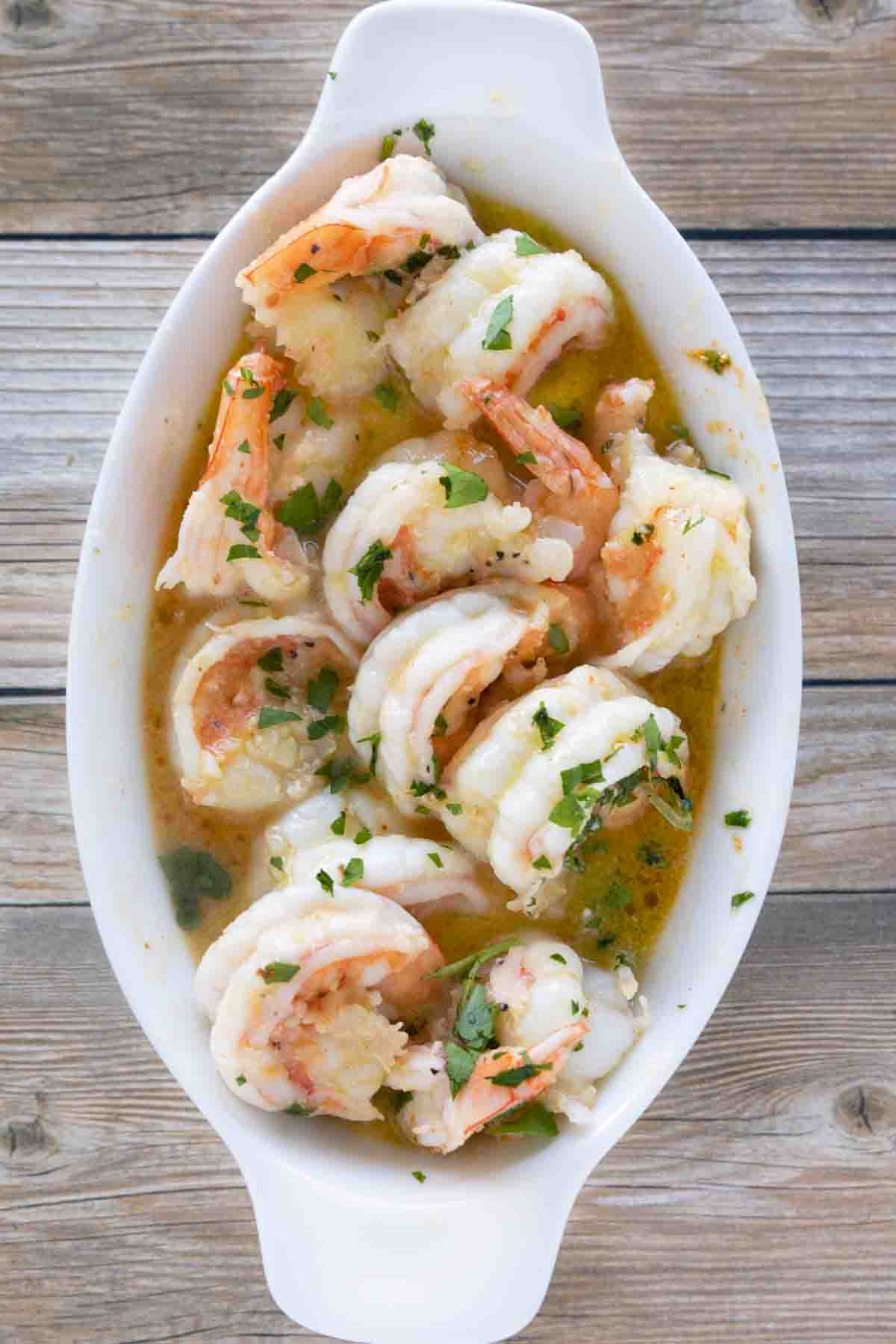 Simple Garlic Butter Shrimp Soup
