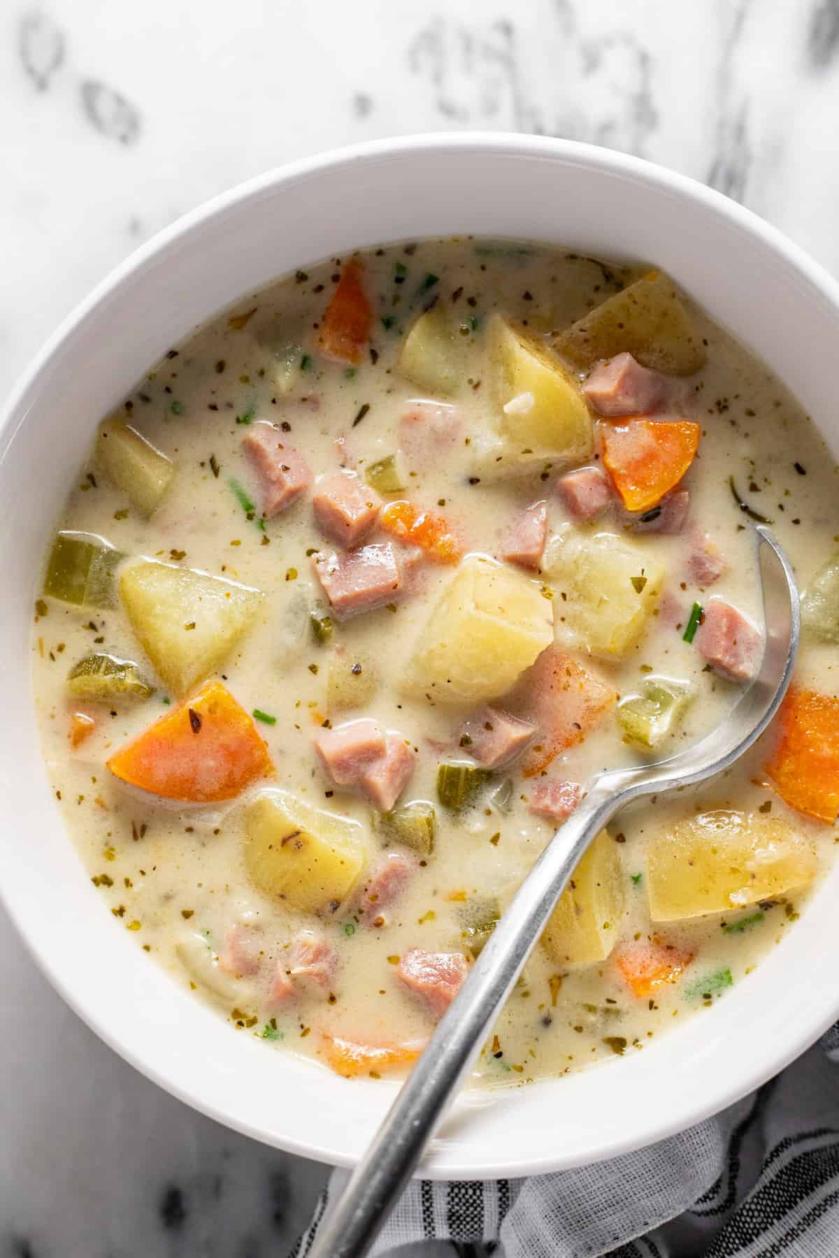 Simple Ham and Potato Soup