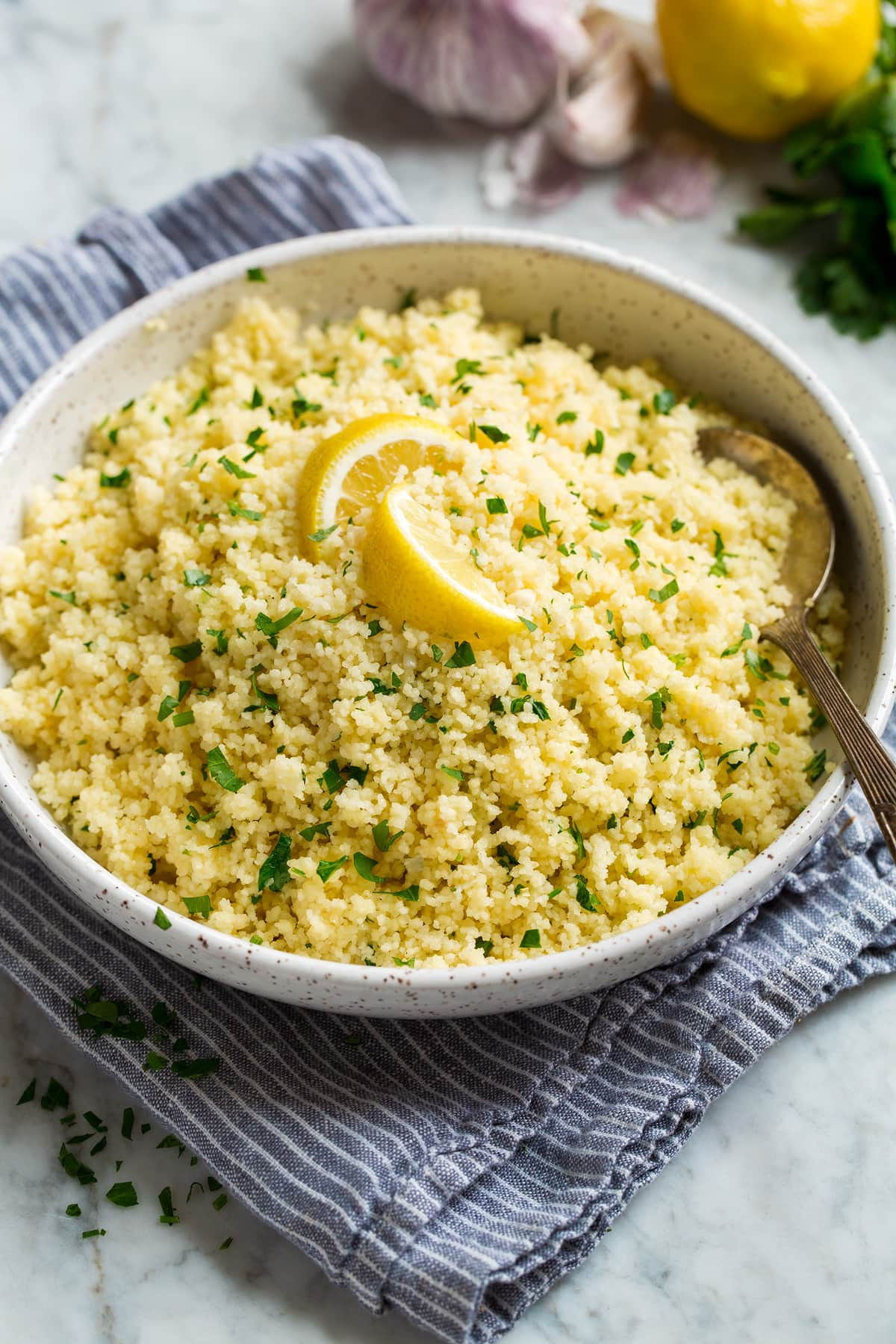 Simple Lemon Herb Couscous Salad