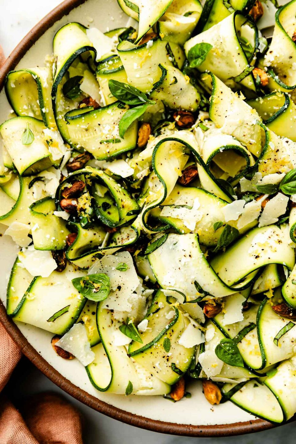 Simple Shaved Zucchini Salad