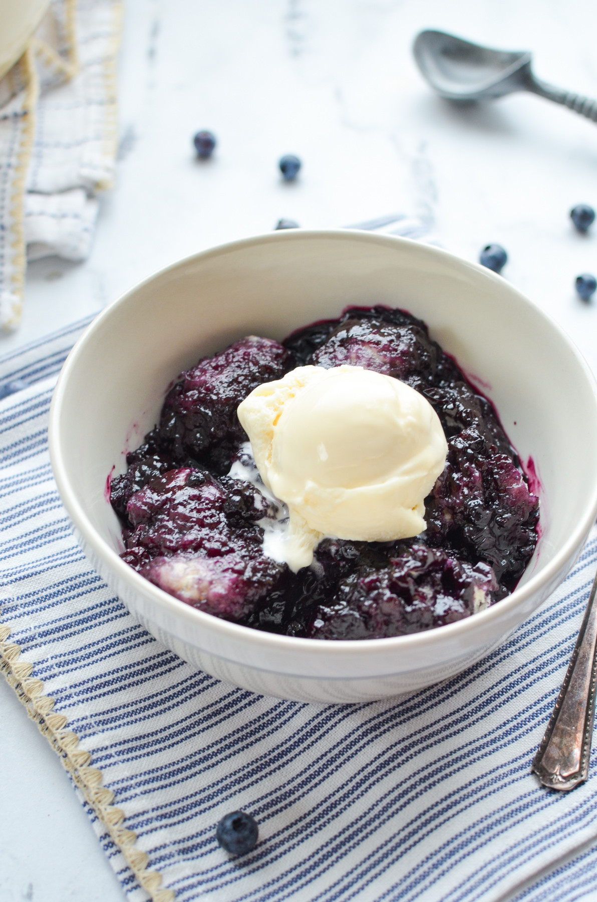 Simple Stewed Blueberries