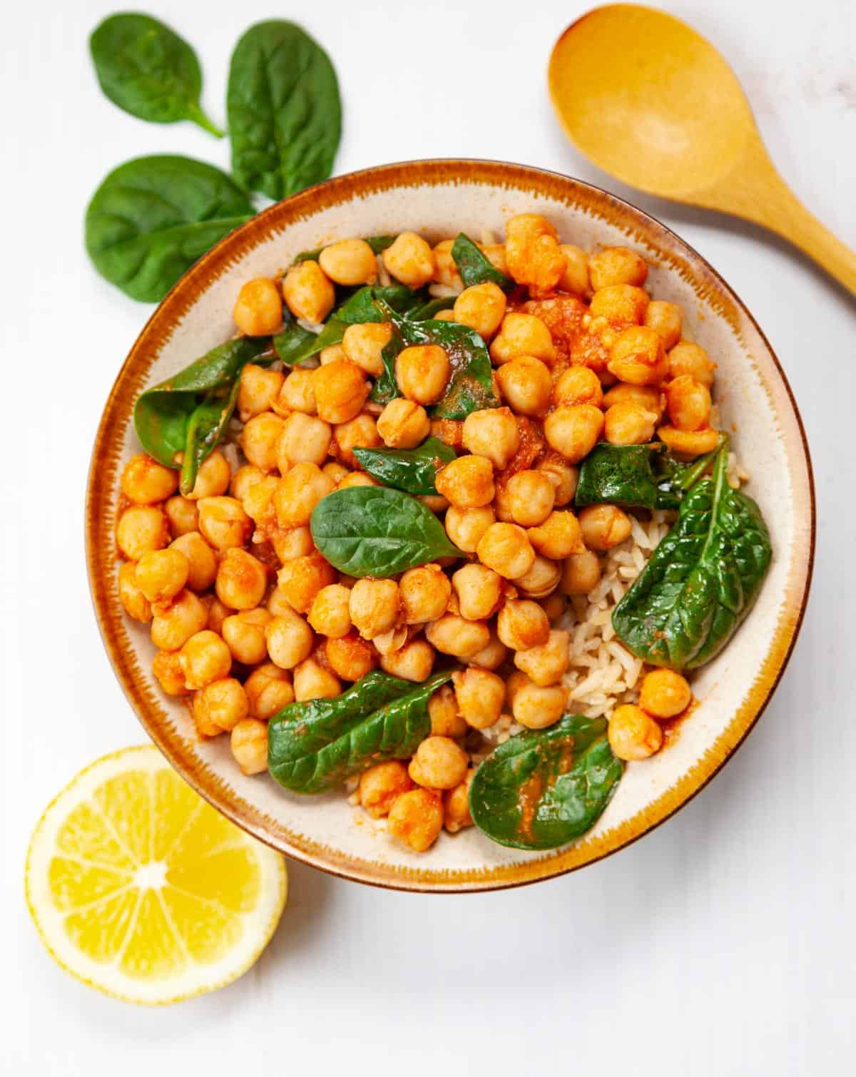 Spicy Chickpea and Spinach Soup
