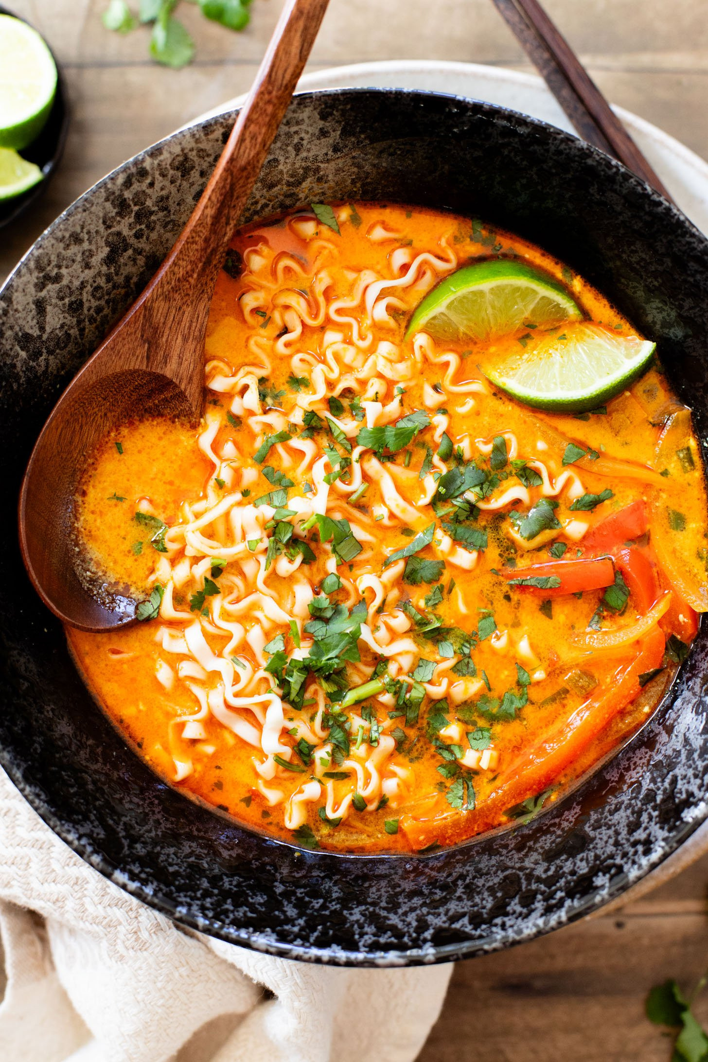 Spicy Coconut Noodle Soup