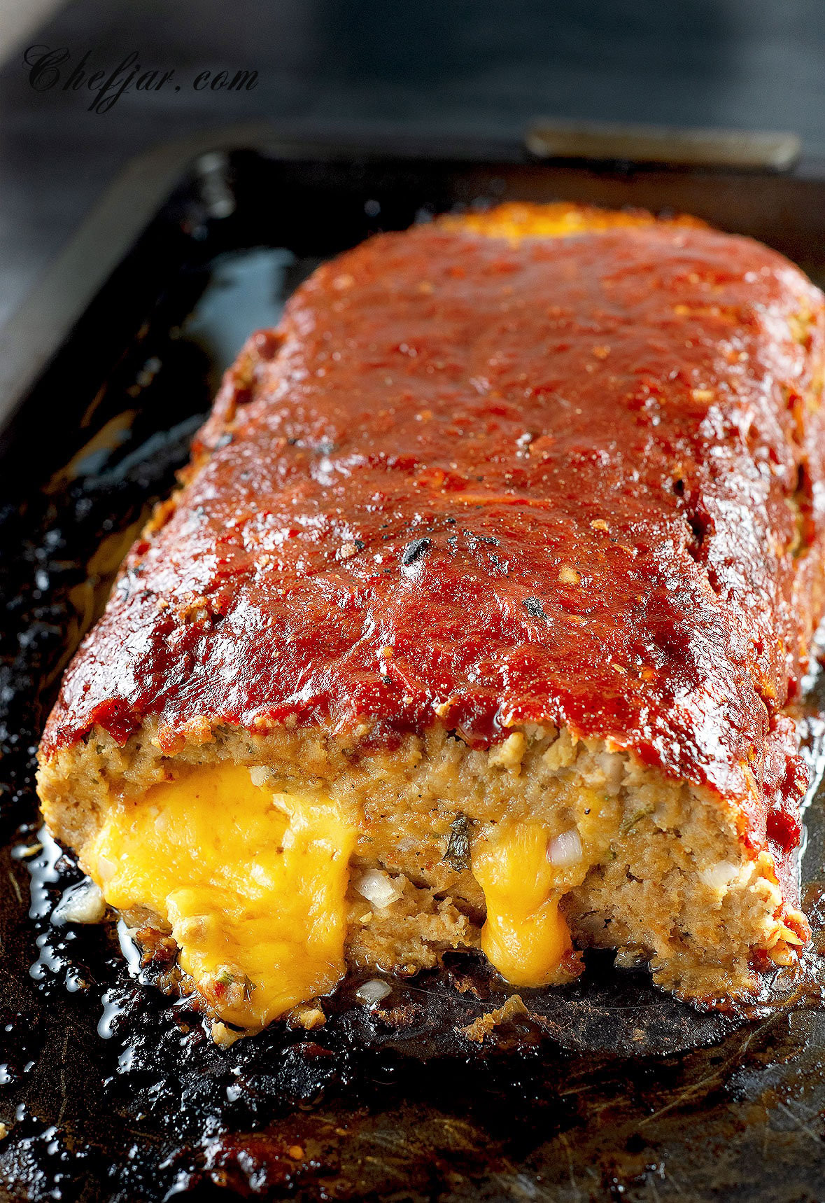 Stuffed "Cheeseburger" Meatloaf