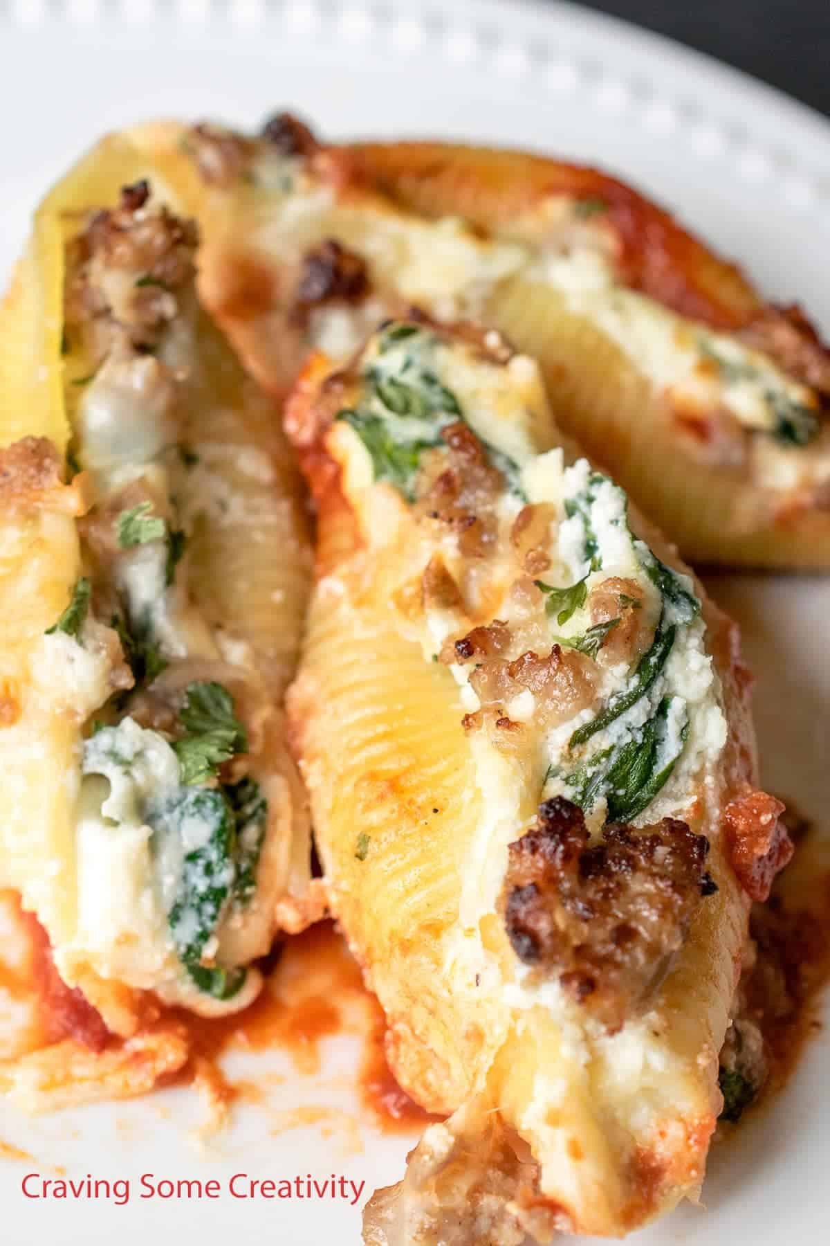 Stuffed Shells with Sausage