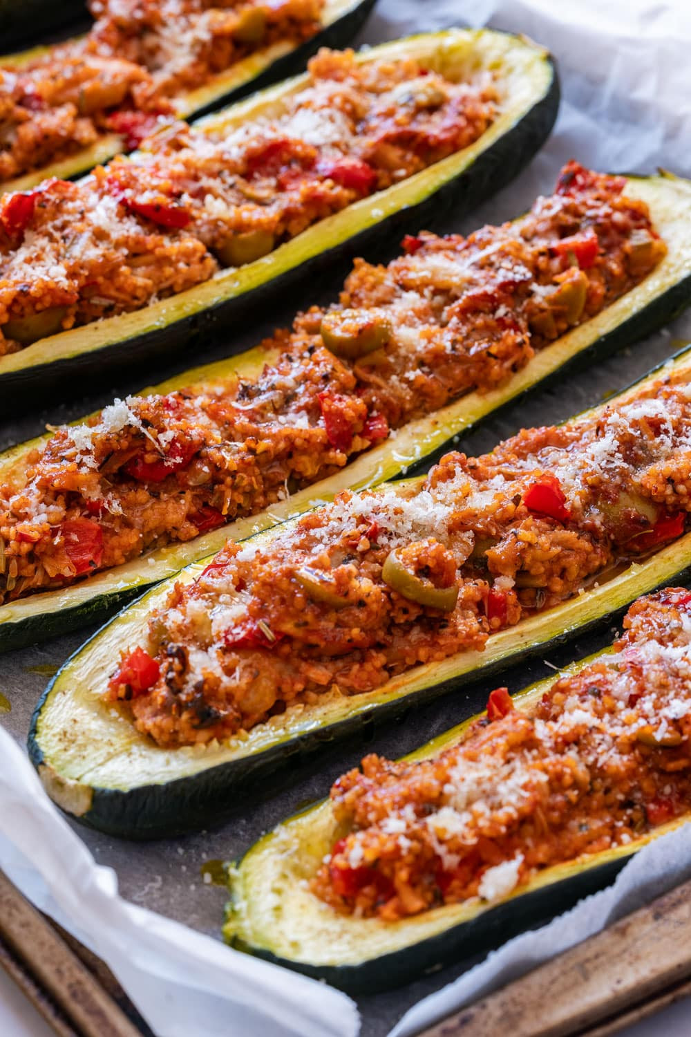Stuffed Zucchini Boats (Calabacitas Rellenas)