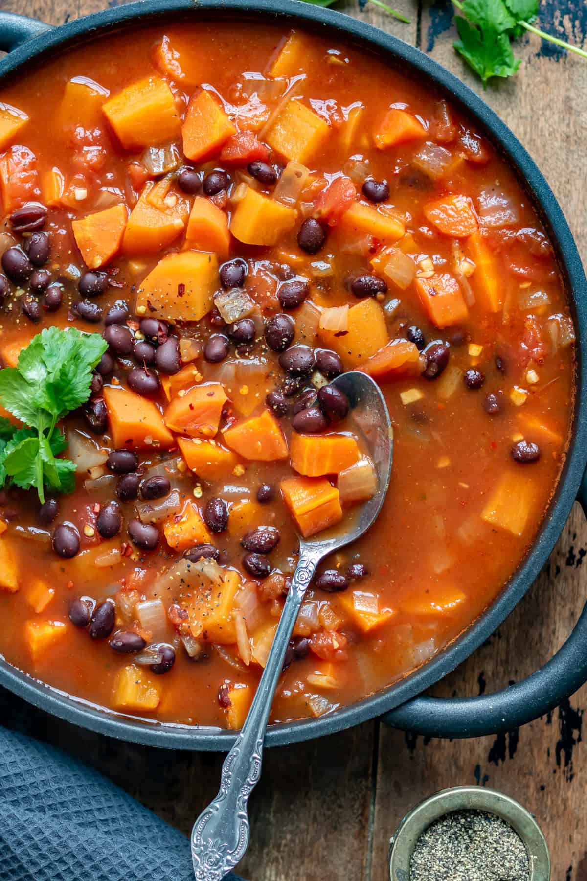 Sweet Potato and Black Bean Soup