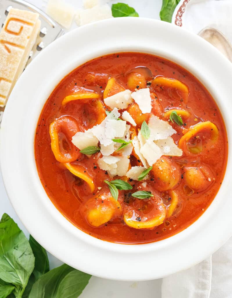 Ham and Tomato Soup with Pasta