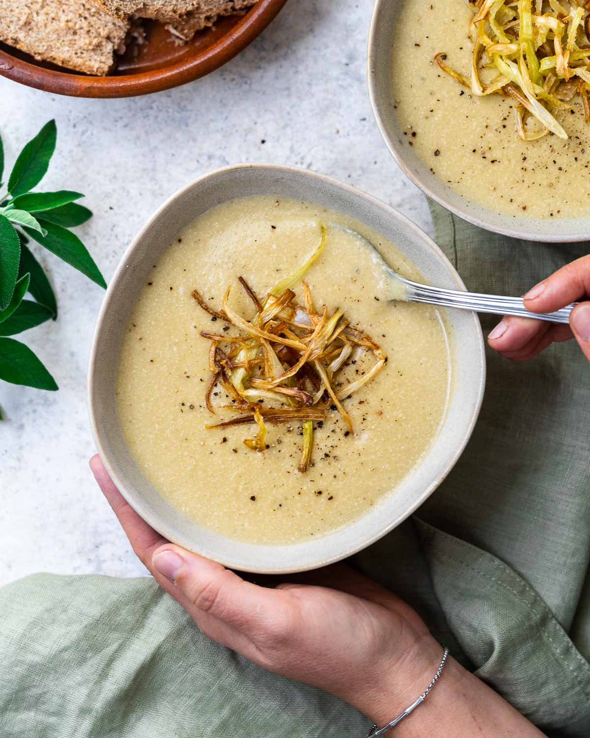 Vegan Potato Leek Soup