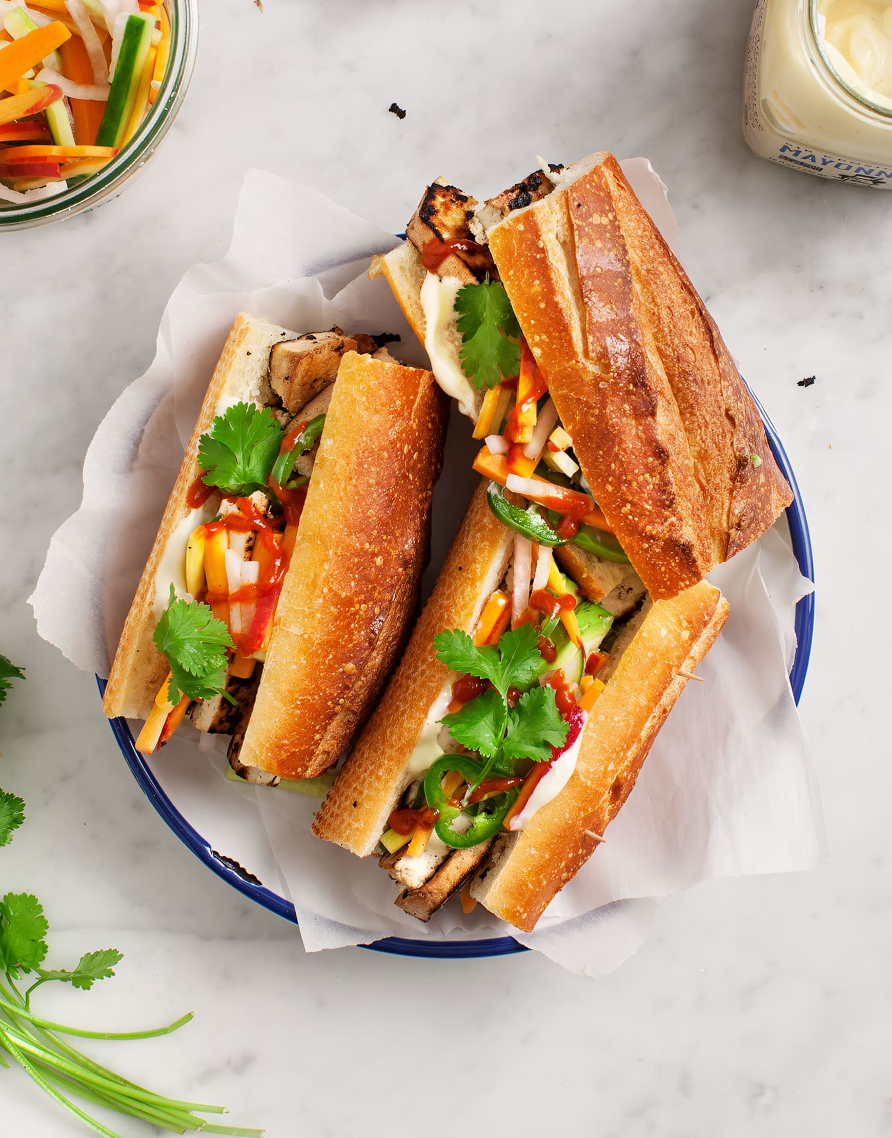 Vietnamese Style Tofu Banh Mi