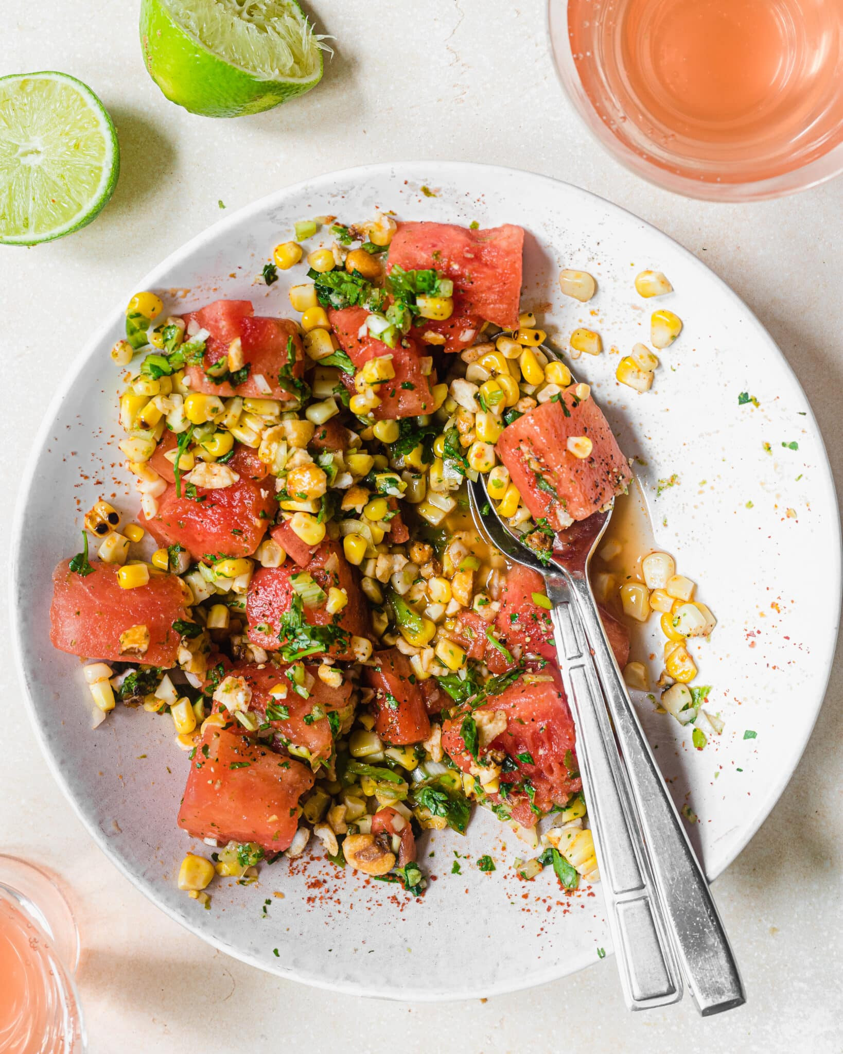 Watermelon and Corn Salad