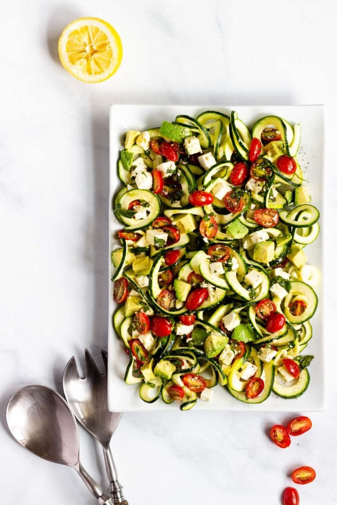 Zucchini and Avocado Salad