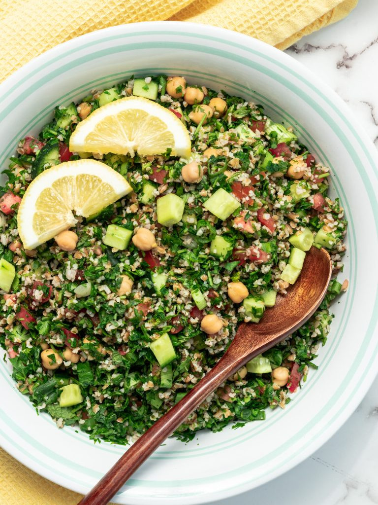 Zucchini and Chickpea Tabbouleh
