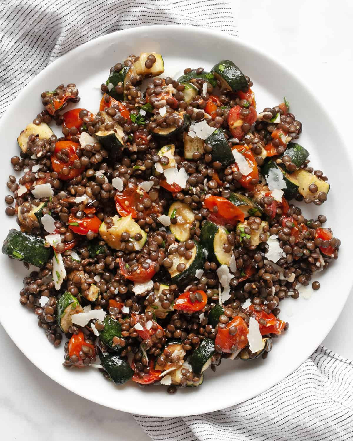 Zucchini and Lentil Salad