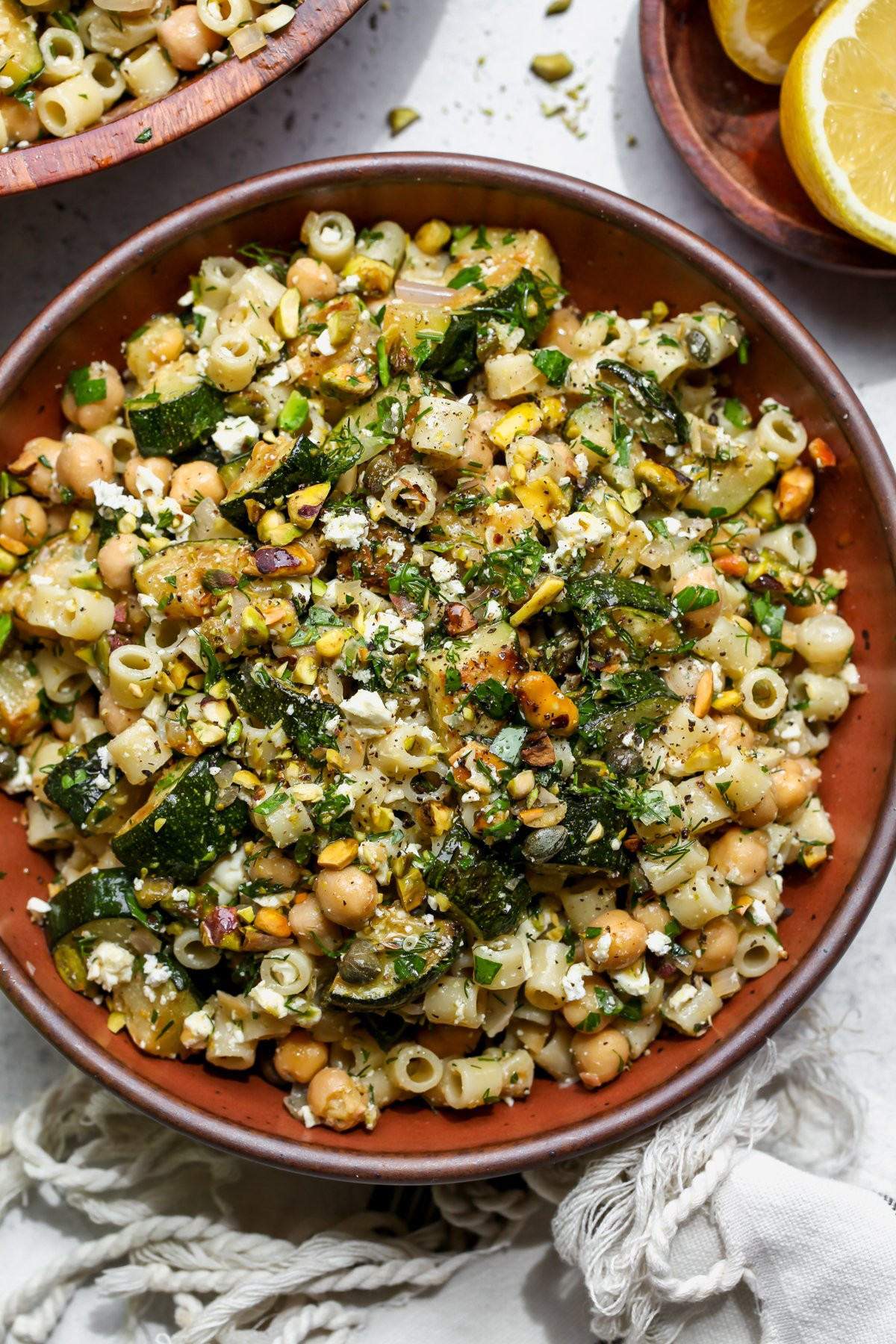 Zucchini Salad with Feta and Walnuts