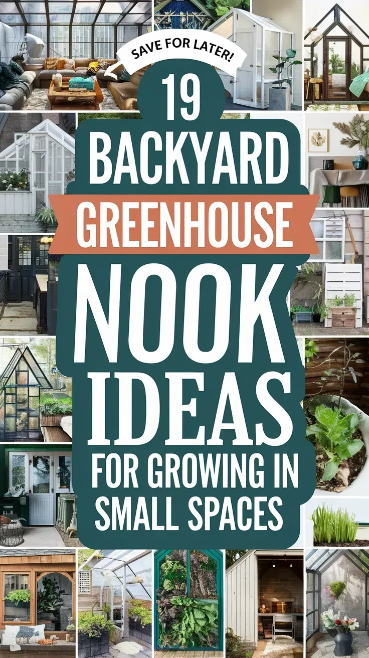 Backyard Greenhouse Nook