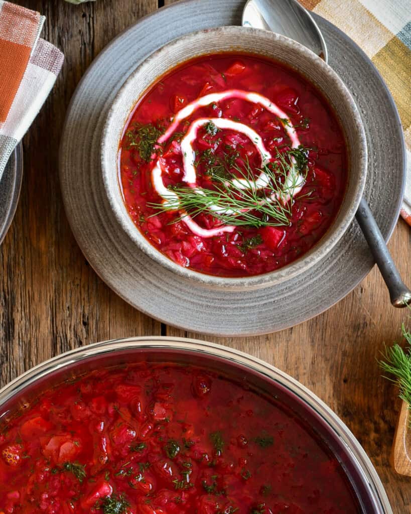 Russian Cabbage Borscht