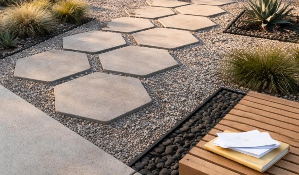 Low-Maintenance Modern Gravel Front Yard Ideas