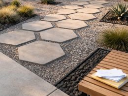 Low-Maintenance Modern Gravel Front Yard Ideas