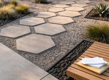 Low-Maintenance Modern Gravel Front Yard Ideas