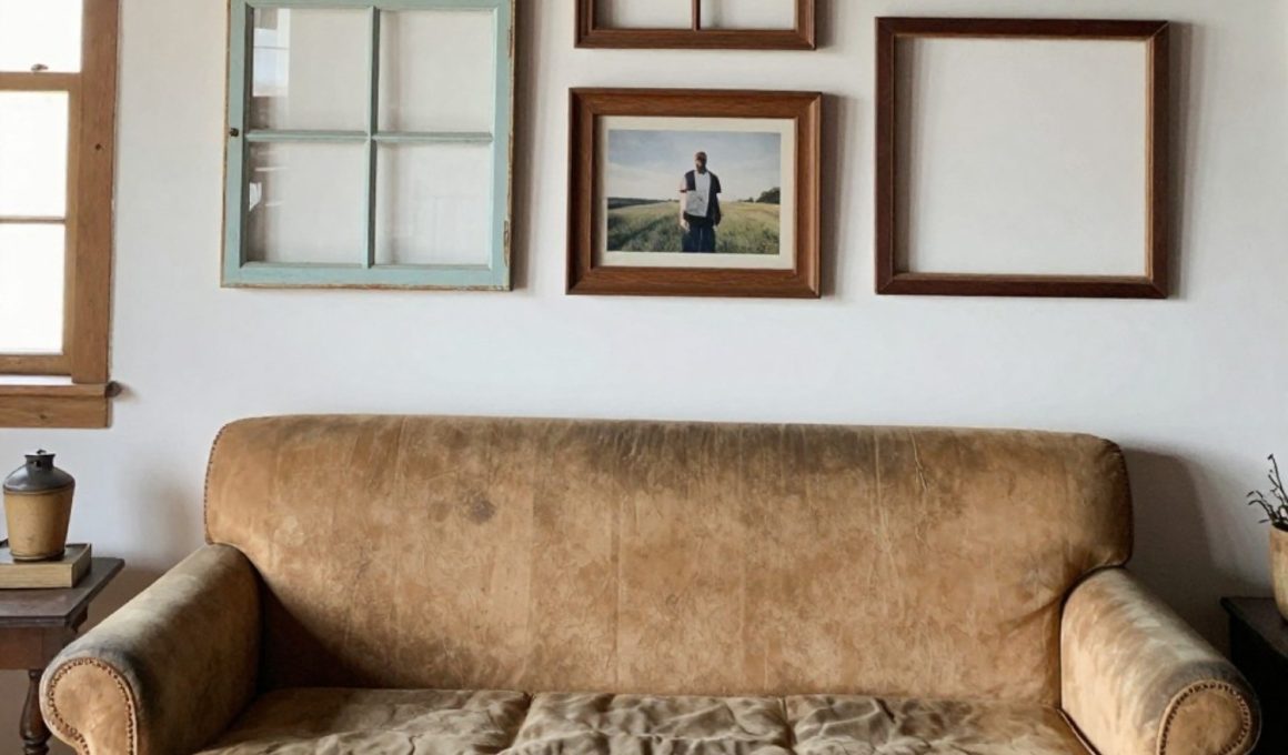 Old Window Frame Decor Ideas for Rustic Home Style