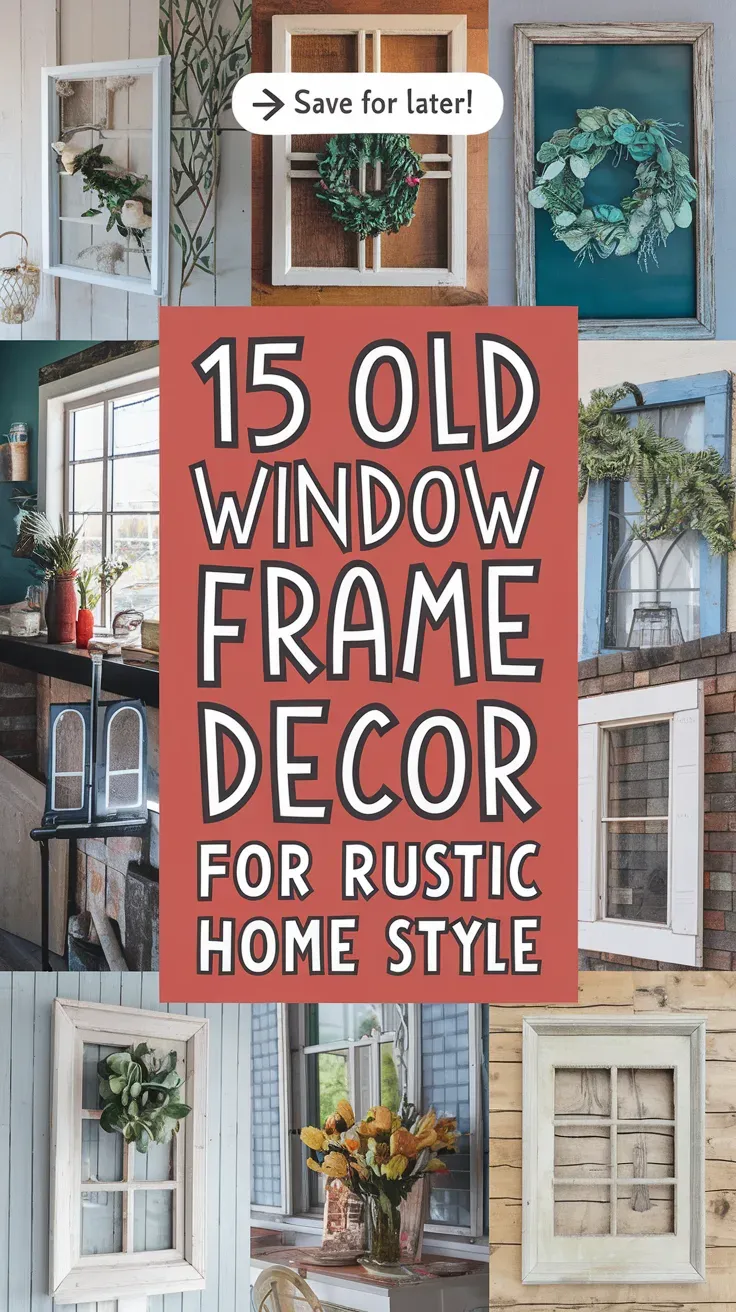Old Window Frame Decor