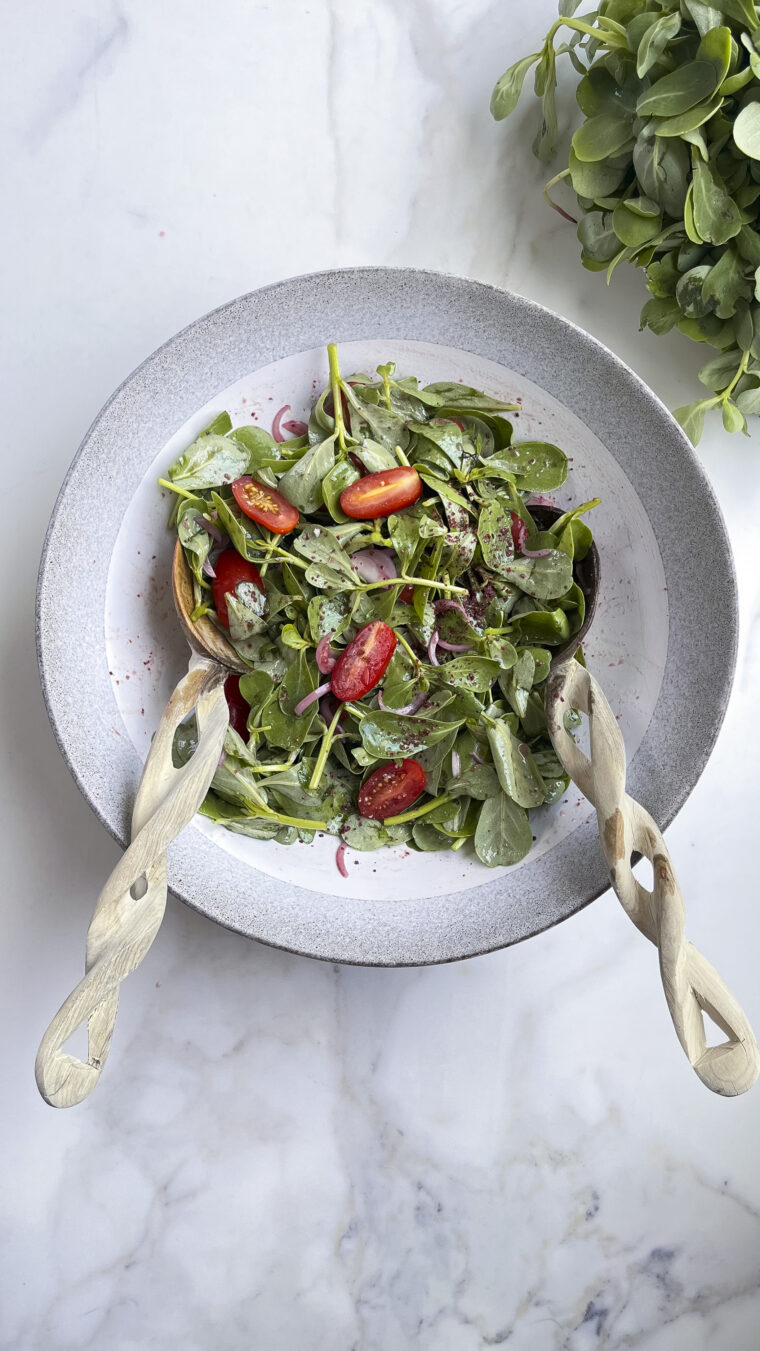 Semizotu Salatası (Purslane Salad)
