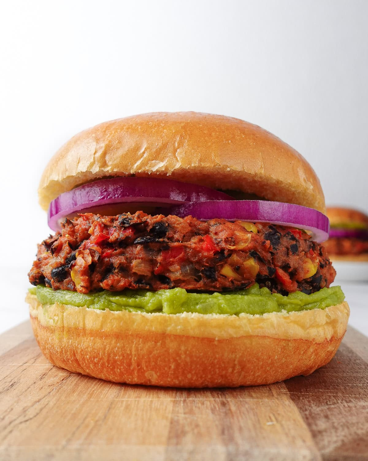 Black Bean and Corn Veggie Burger