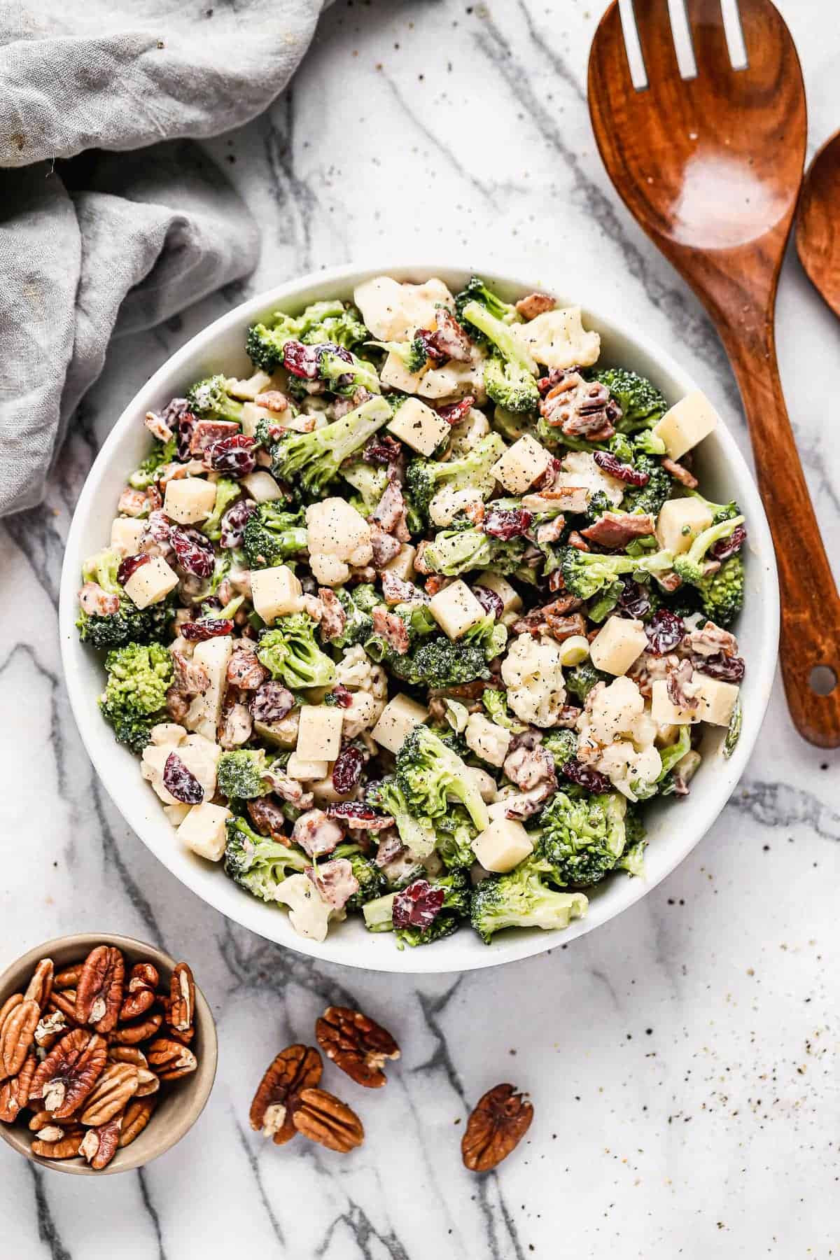 Broccoli and Cauliflower Salad