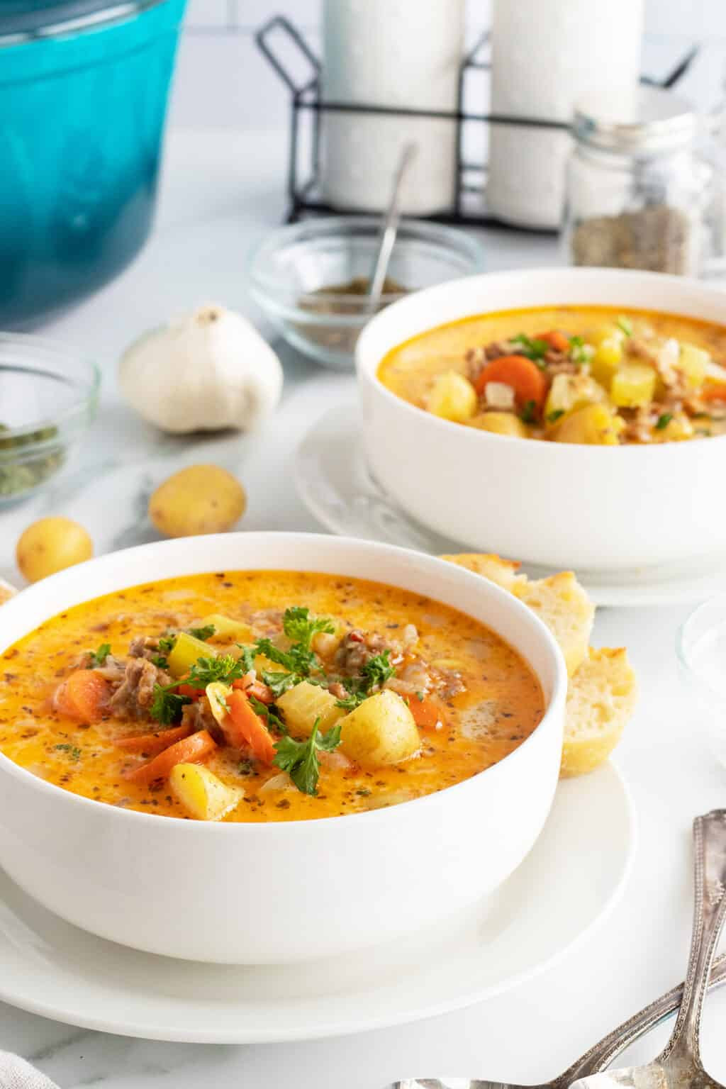 Creamy Potato and Sausage Soup