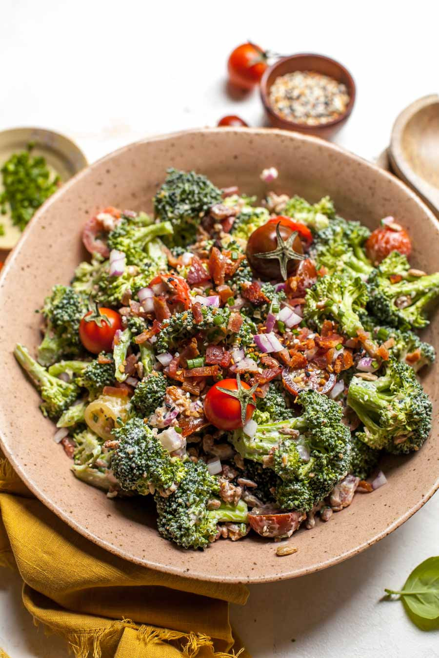 Everything Bagel Broccoli Salad