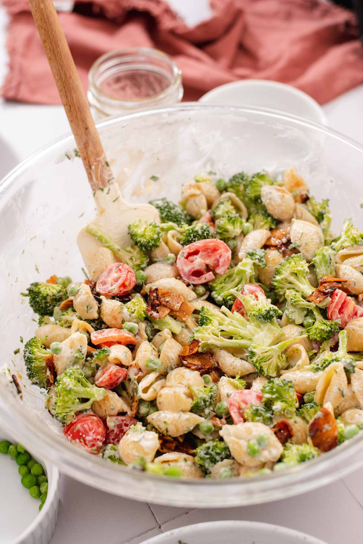 Garden Veggie Ranch Pasta Salad