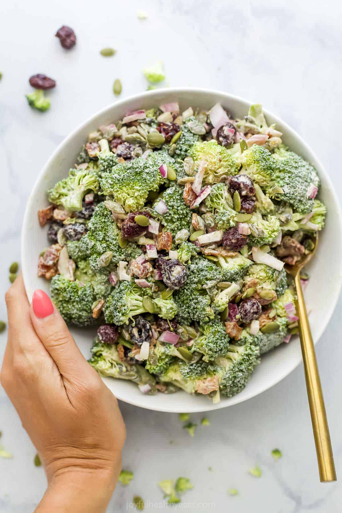 Lightened-Up Broccoli Salad