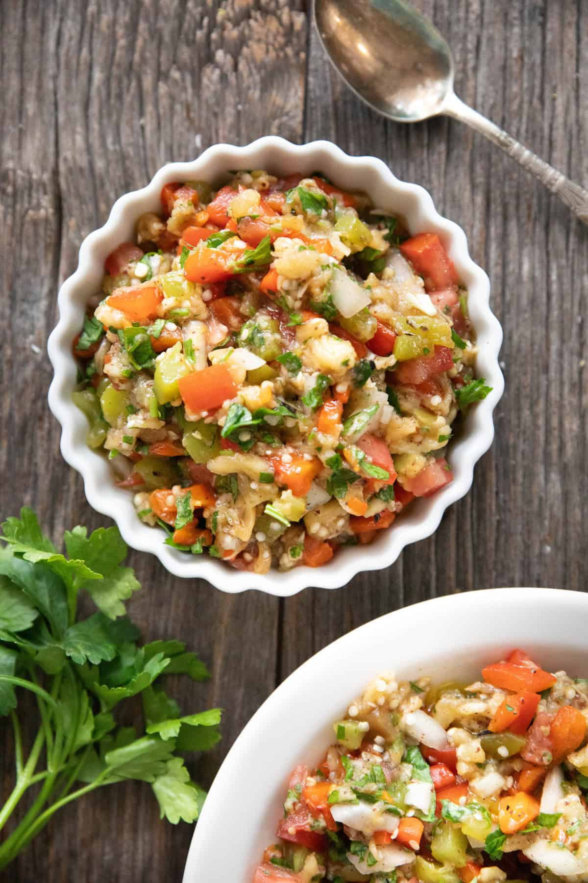 Patlıcan Salatası (Smoky Eggplant Salad)
