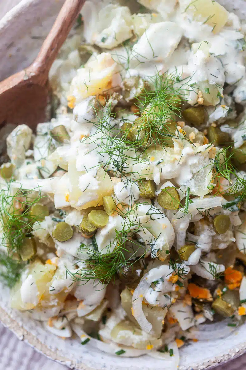 Potato and Egg Salad with Pickles