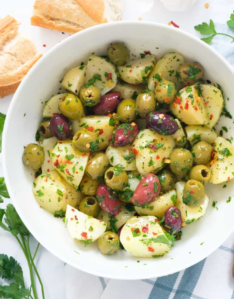 Potato Salad with Green Olives