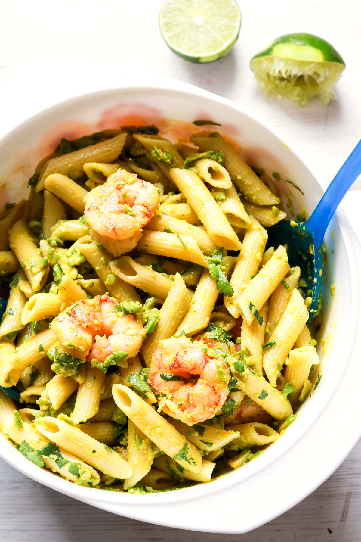 Ranch Shrimp & Avocado Pasta Salad